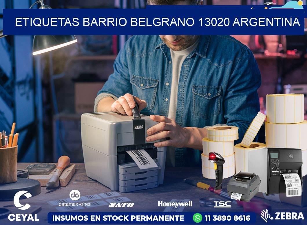 etiquetas barrio belgrano 13020 argentina