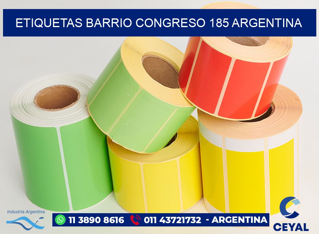 etiquetas barrio congreso 185 argentina