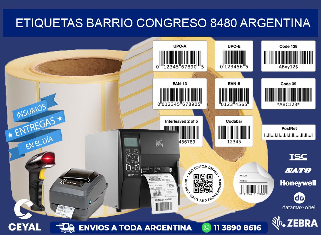 etiquetas barrio congreso 8480 argentina