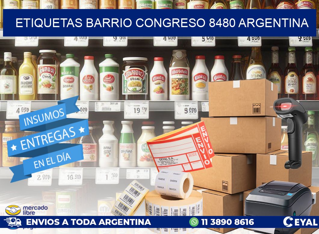 etiquetas barrio congreso 8480 argentina