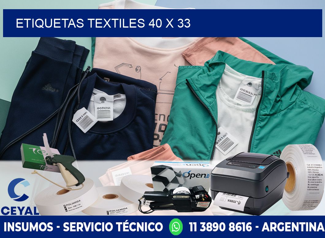 etiquetas textiles 40 x 33