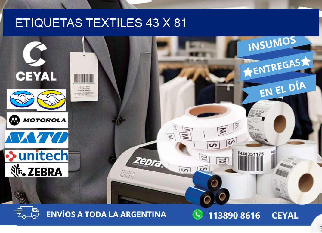 etiquetas textiles 43 x 81