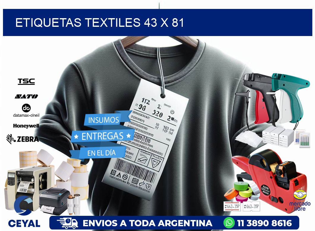 etiquetas textiles 43 x 81