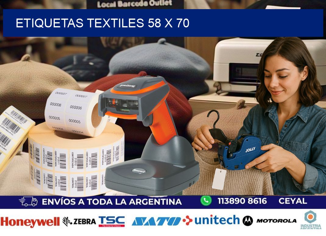 etiquetas textiles 58 x 70