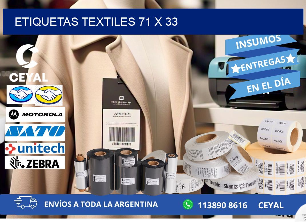 etiquetas textiles 71 x 33