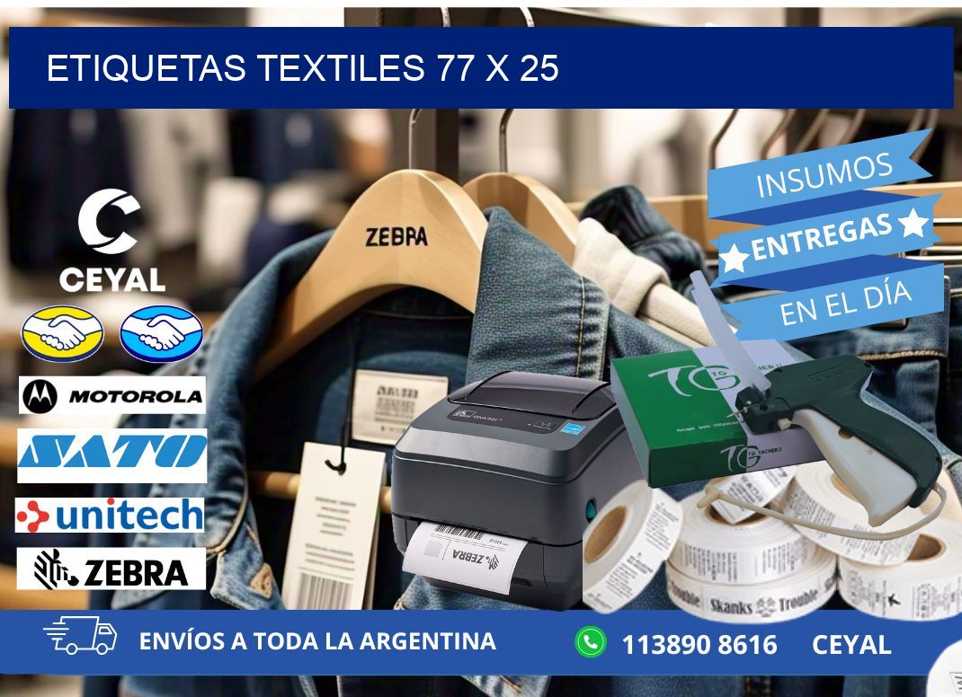 etiquetas textiles 77 x 25