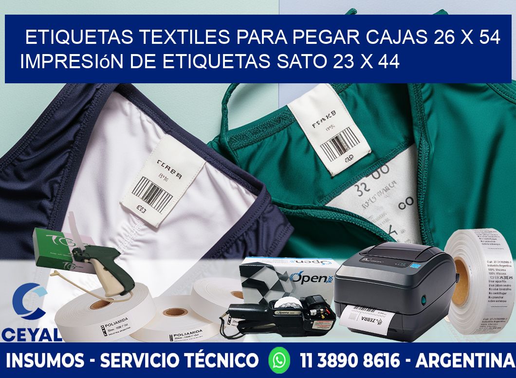 etiquetas textiles para pegar cajas 26 x 54 impresión de etiquetas sato 23 x 44