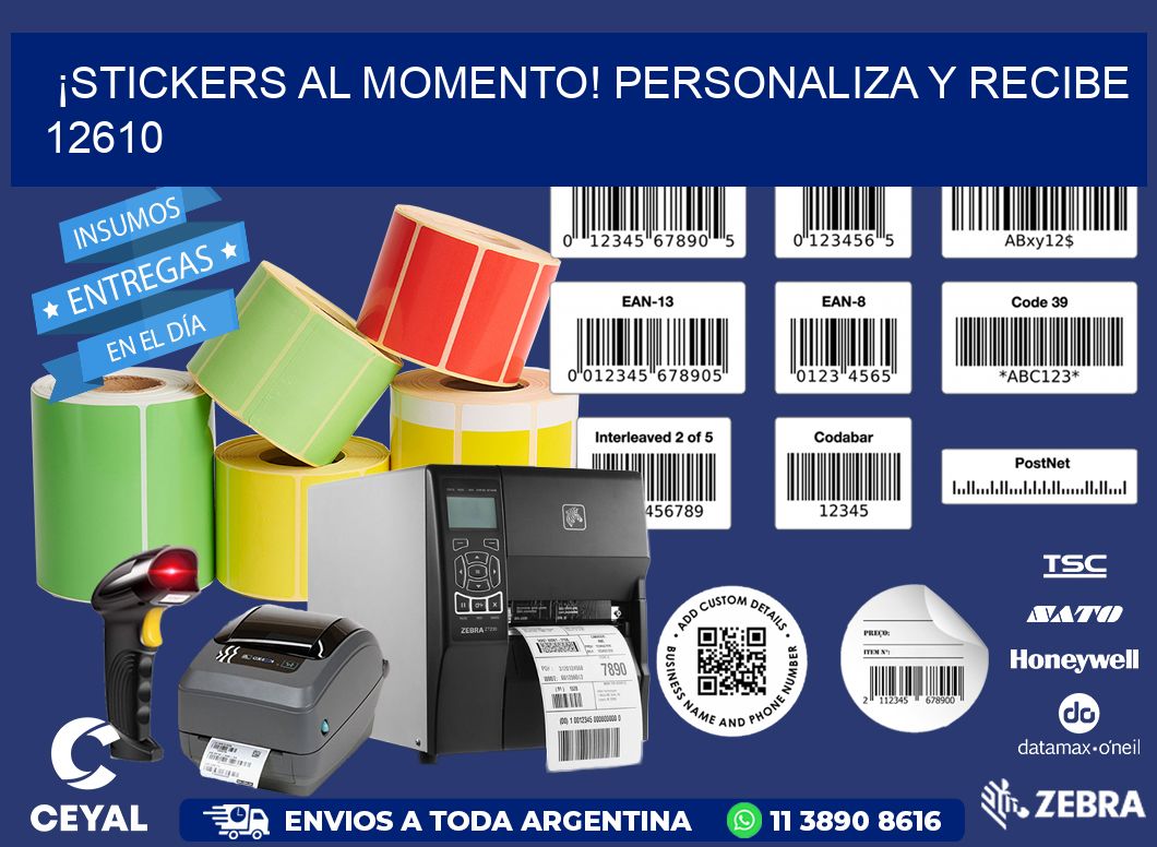 ¡Stickers al Momento! Personaliza y Recibe 12610