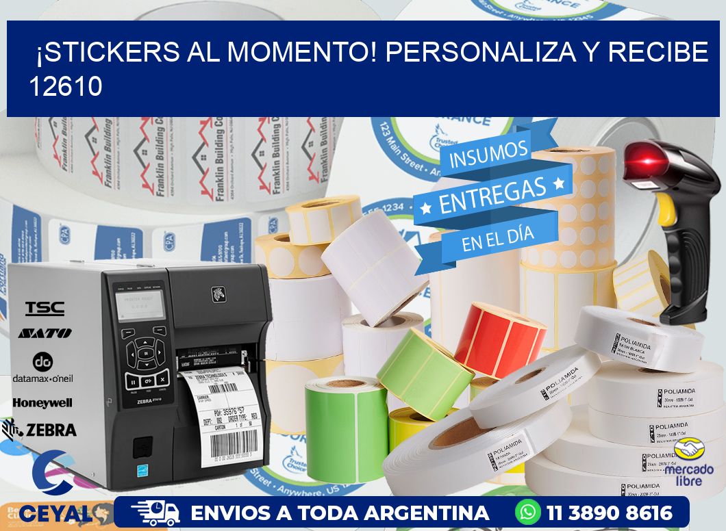 ¡Stickers al Momento! Personaliza y Recibe 12610