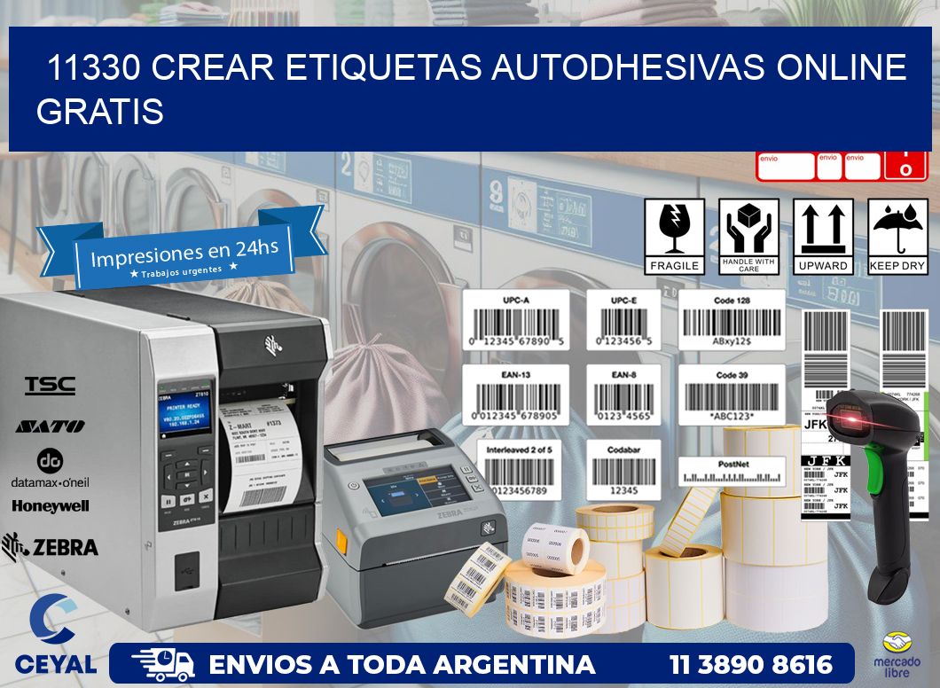 11330 Crear etiquetas autodhesivas online gratis
