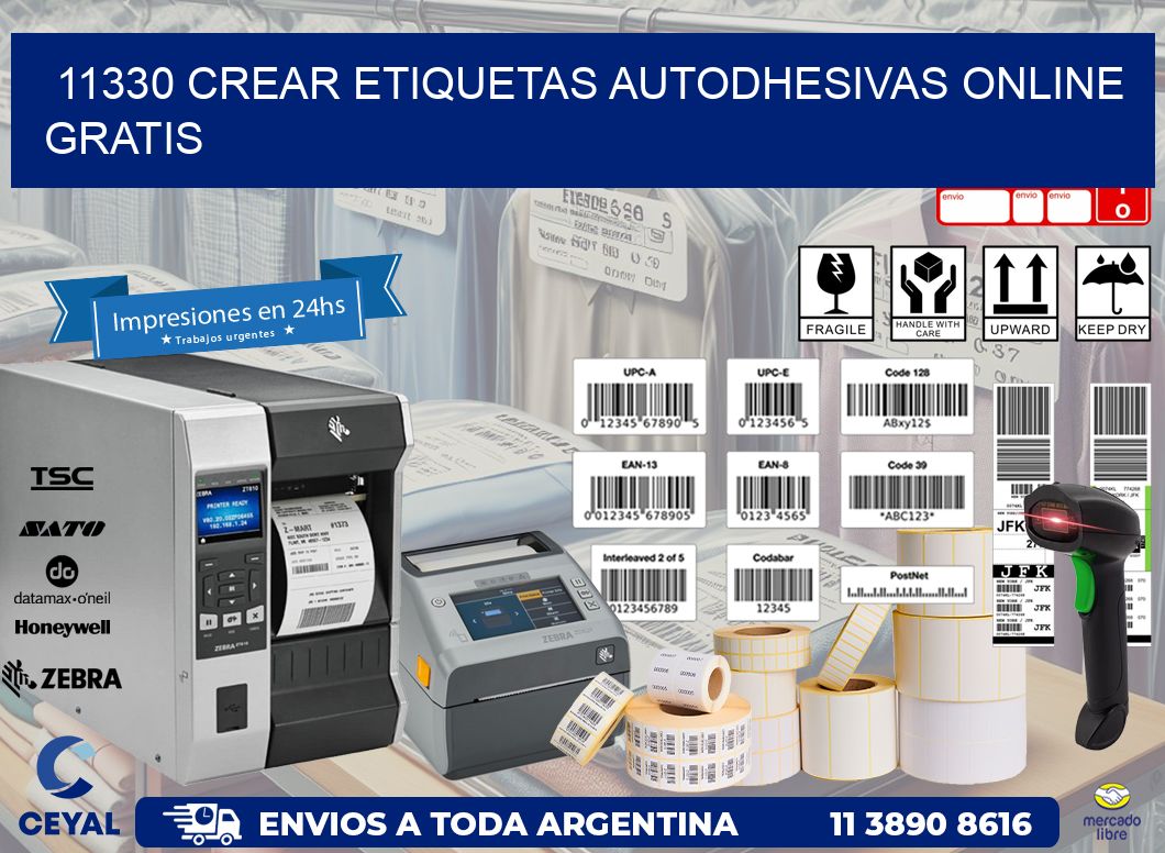 11330 Crear etiquetas autodhesivas online gratis