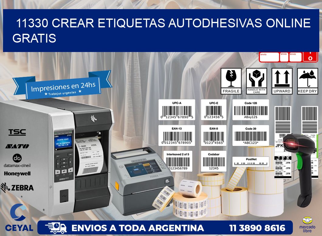 11330 Crear etiquetas autodhesivas online gratis