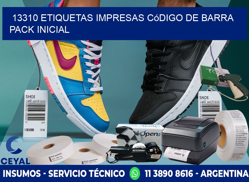 13310 Etiquetas Impresas código De Barra Pack Inicial