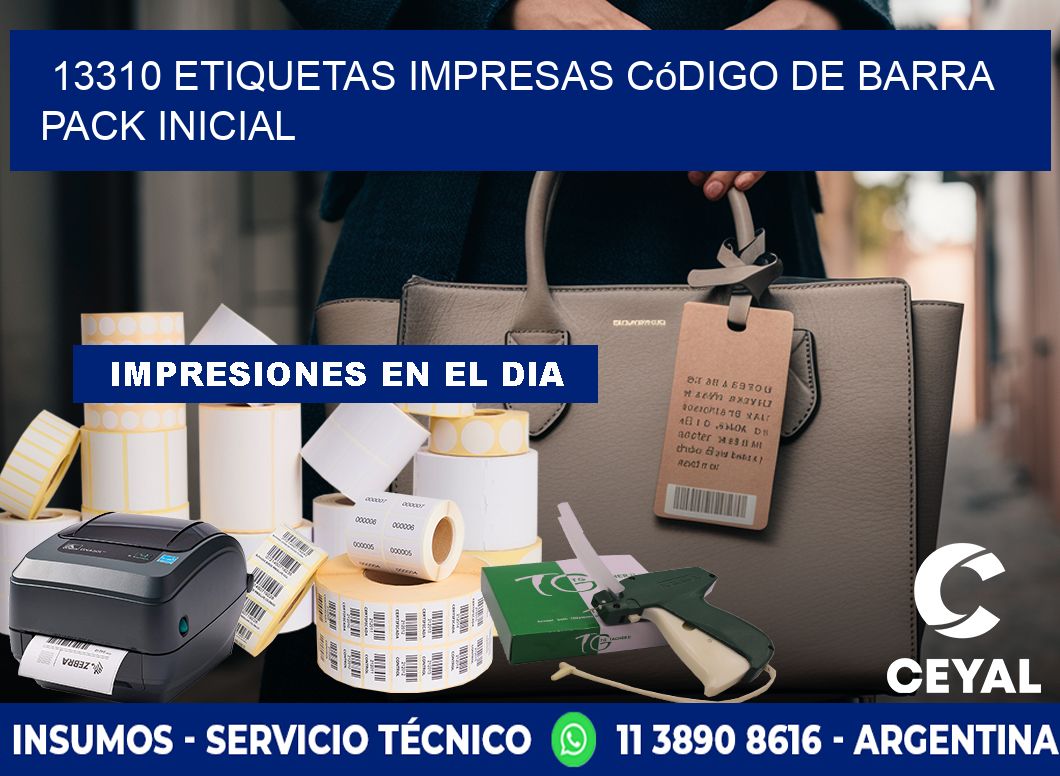 13310 Etiquetas Impresas código De Barra Pack Inicial