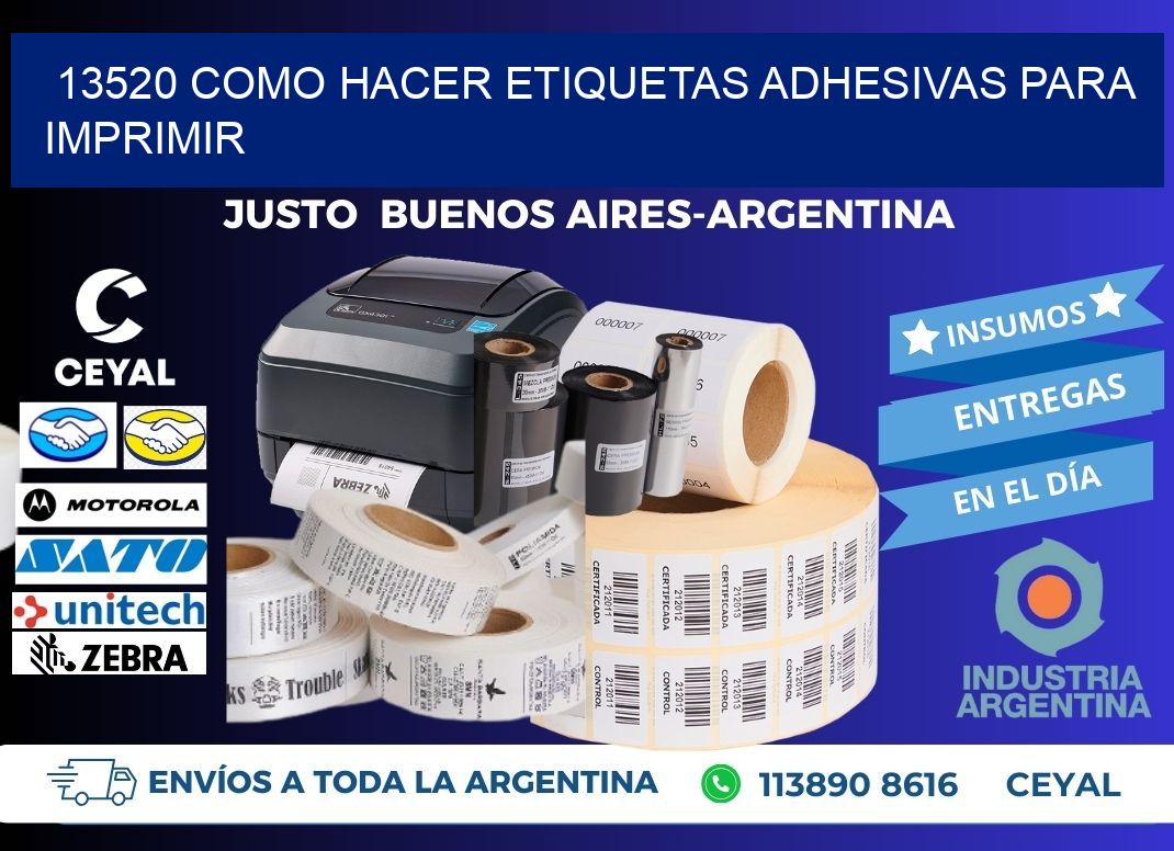 13520 Como hacer etiquetas adhesivas para imprimir