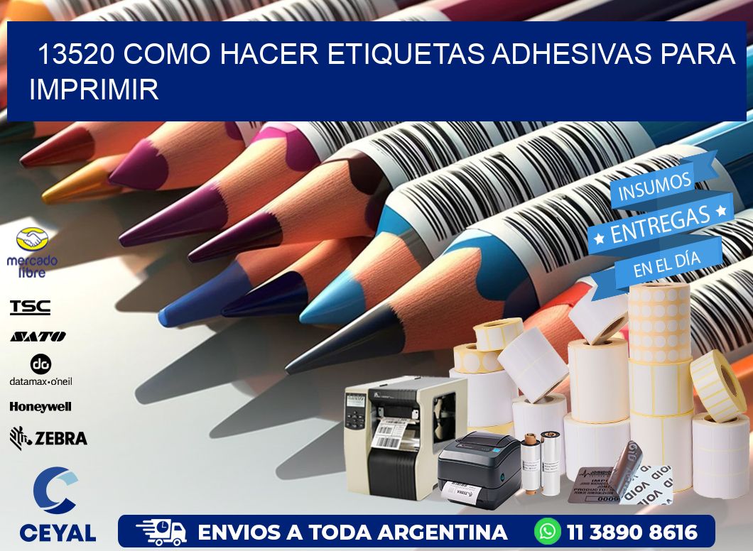 13520 Como hacer etiquetas adhesivas para imprimir