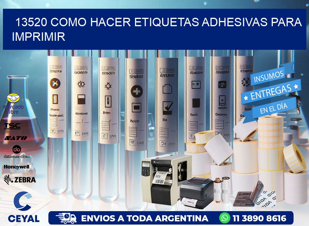 13520 Como hacer etiquetas adhesivas para imprimir