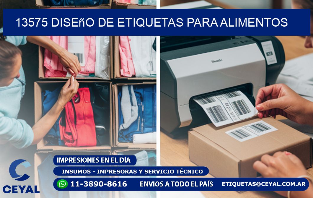 13575 Diseño de etiquetas para alimentos