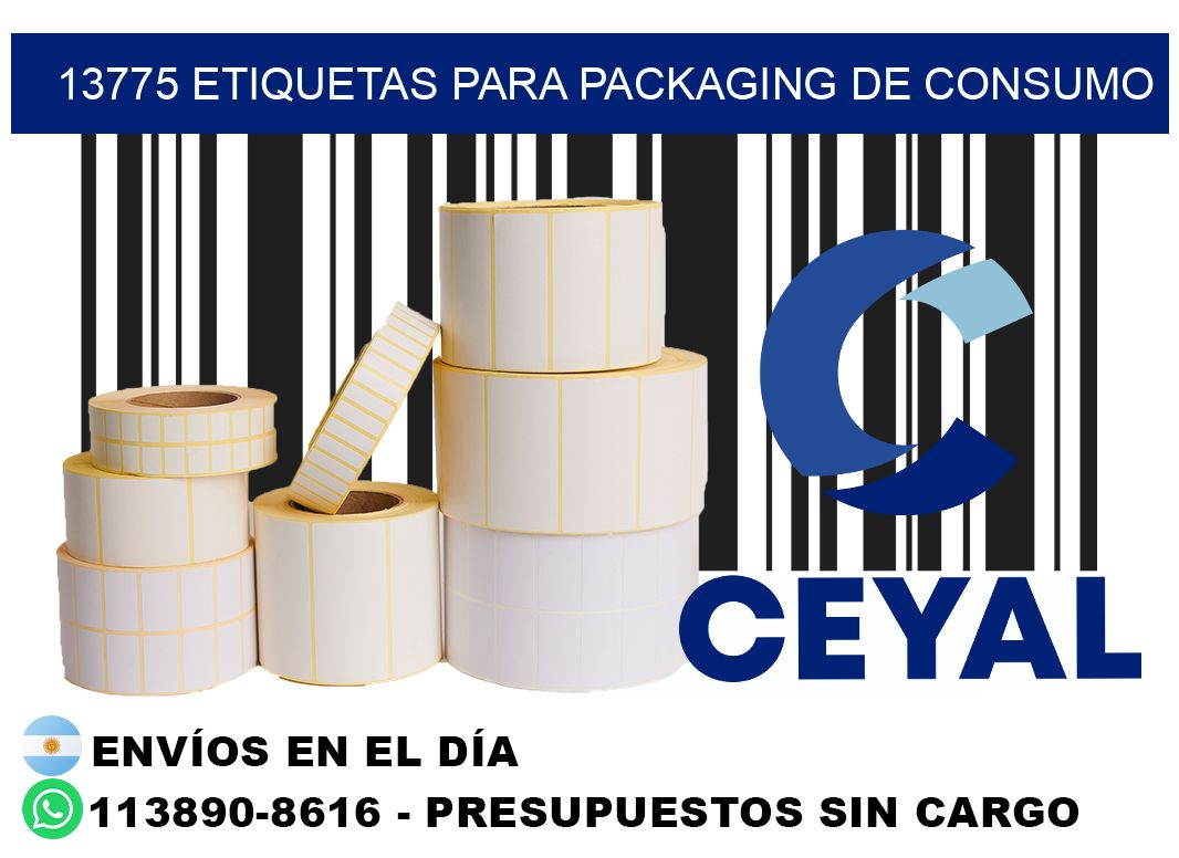 13775 Etiquetas para packaging de consumo