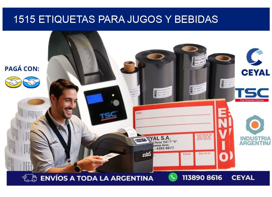 1515 Etiquetas para jugos y bebidas