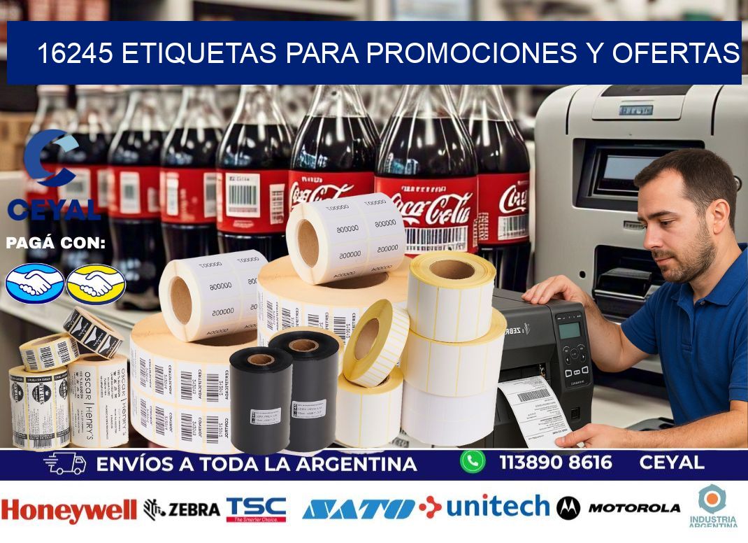 16245 Etiquetas para promociones y ofertas