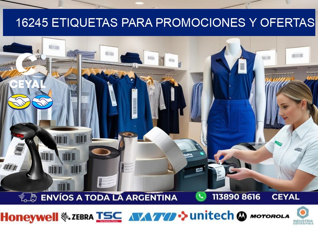 16245 Etiquetas para promociones y ofertas