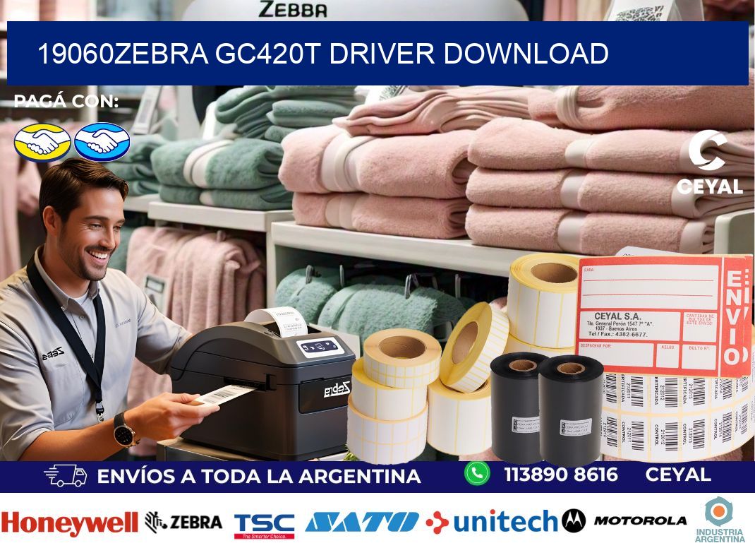 19060Zebra GC420t driver download