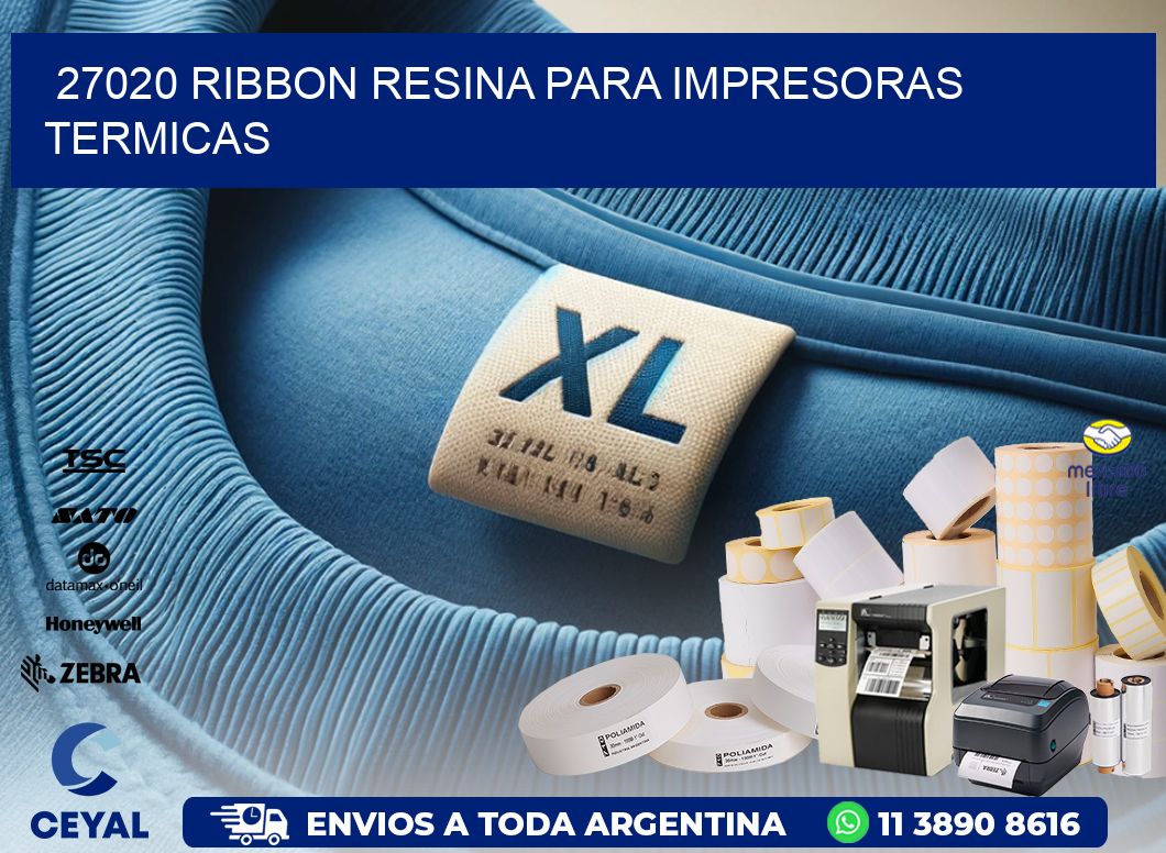 27020 ribbon resina para impresoras termicas