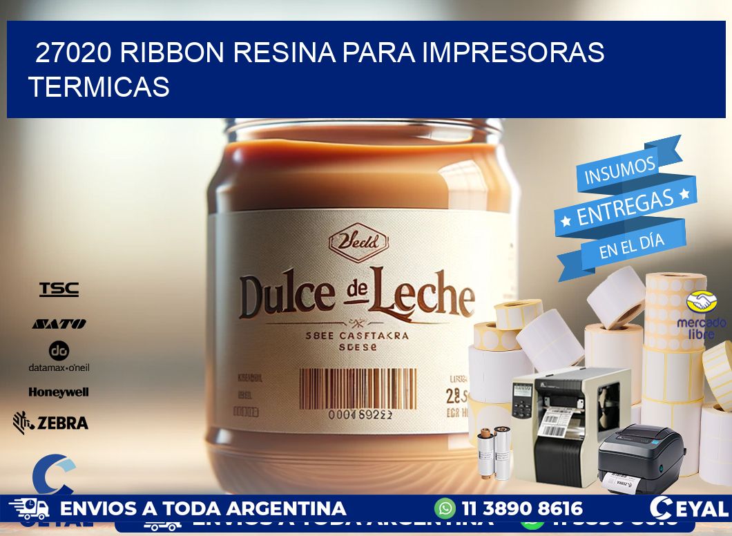 27020 ribbon resina para impresoras termicas