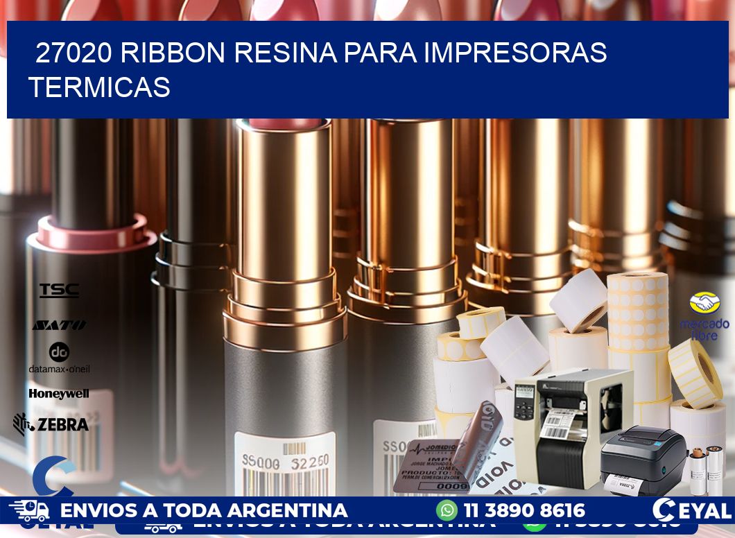 27020 ribbon resina para impresoras termicas