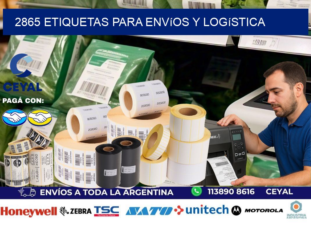 2865 Etiquetas para envíos y logística