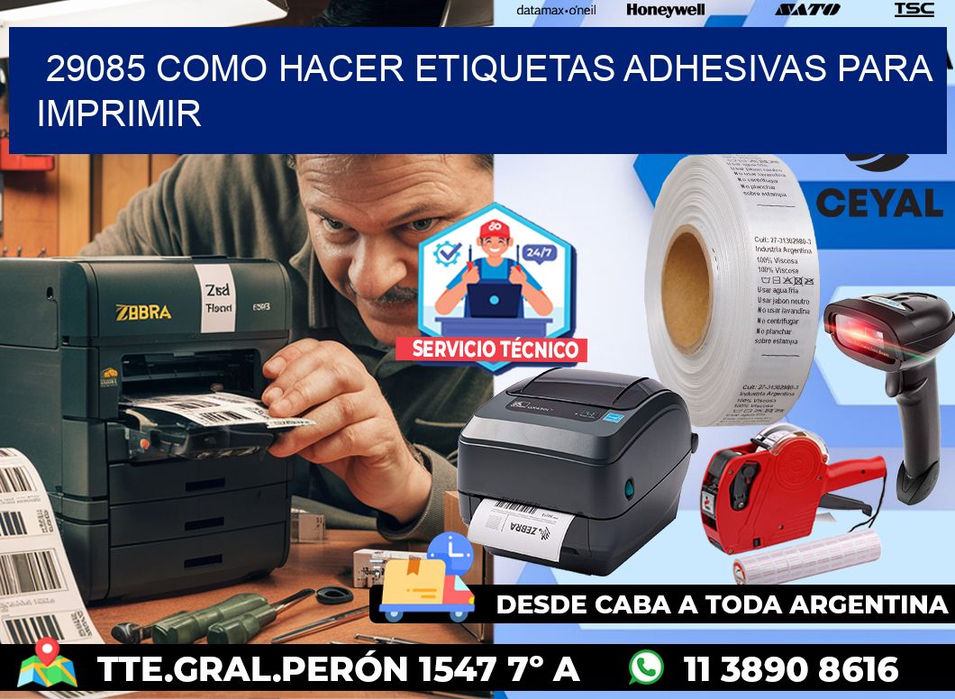 29085 Como hacer etiquetas adhesivas para imprimir