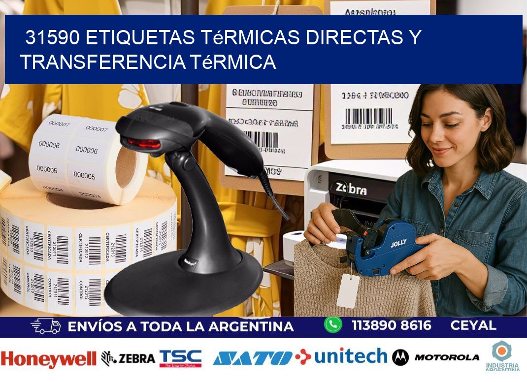 31590 etiquetas térmicas directas y transferencia térmica