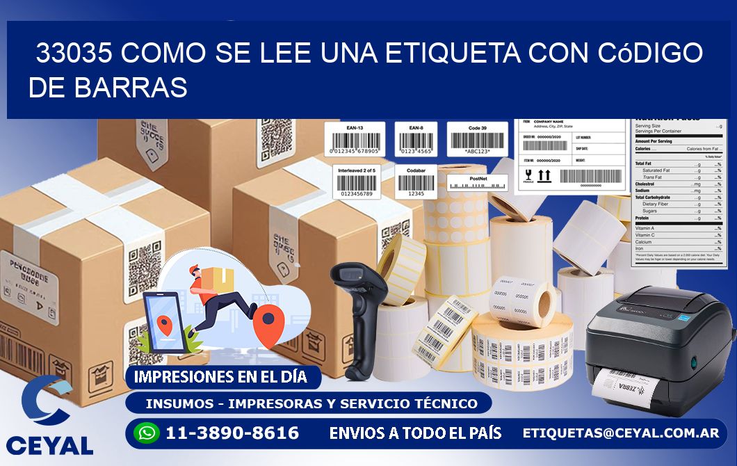 33035 Como se lee una etiqueta con código de barras