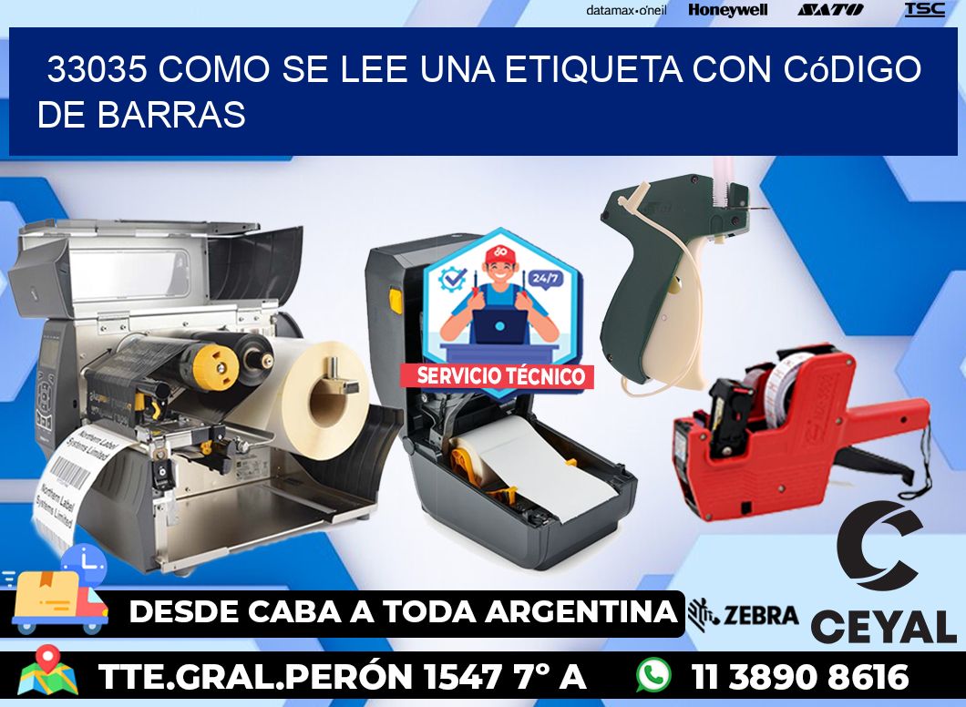 33035 Como se lee una etiqueta con código de barras