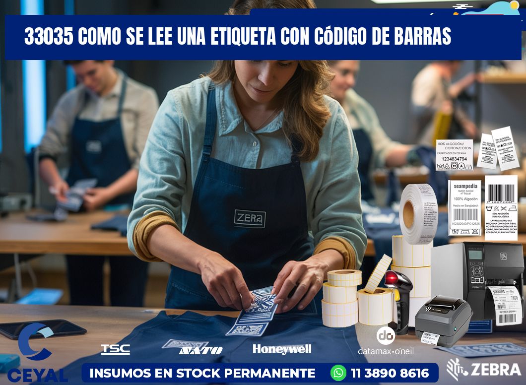 33035 Como se lee una etiqueta con código de barras