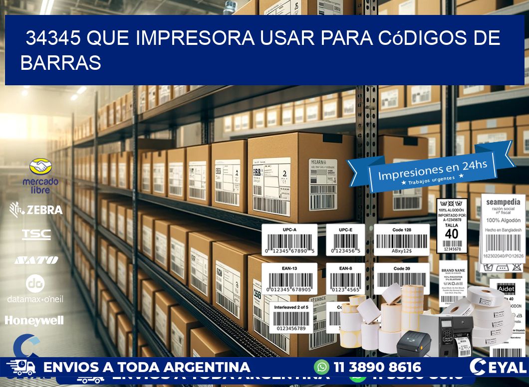 34345 Que impresora usar para códigos de barras
