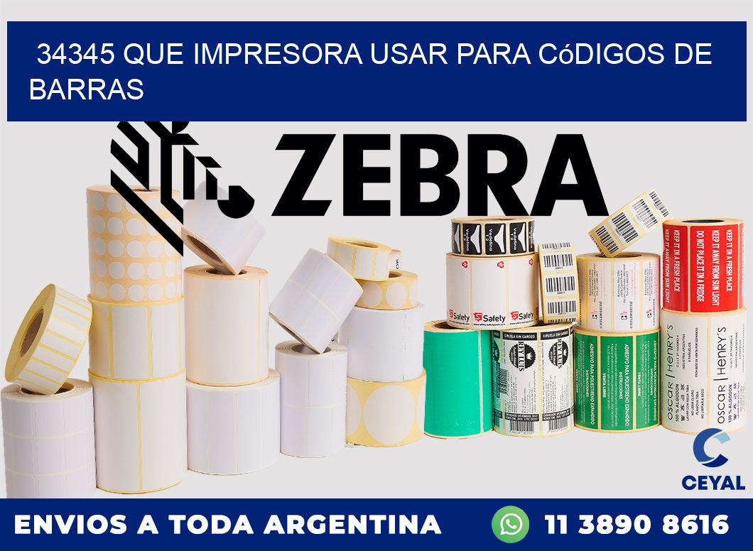 34345 Que impresora usar para códigos de barras