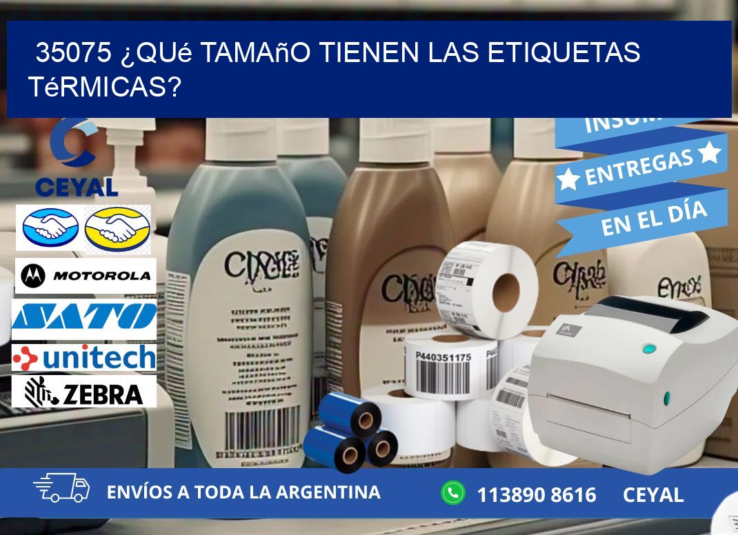 35075 ¿Qué tamaño tienen las etiquetas térmicas?
