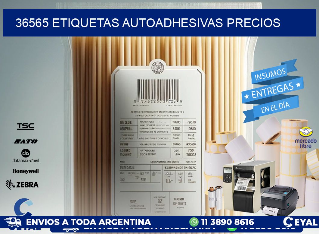 36565 Etiquetas autoadhesivas precios