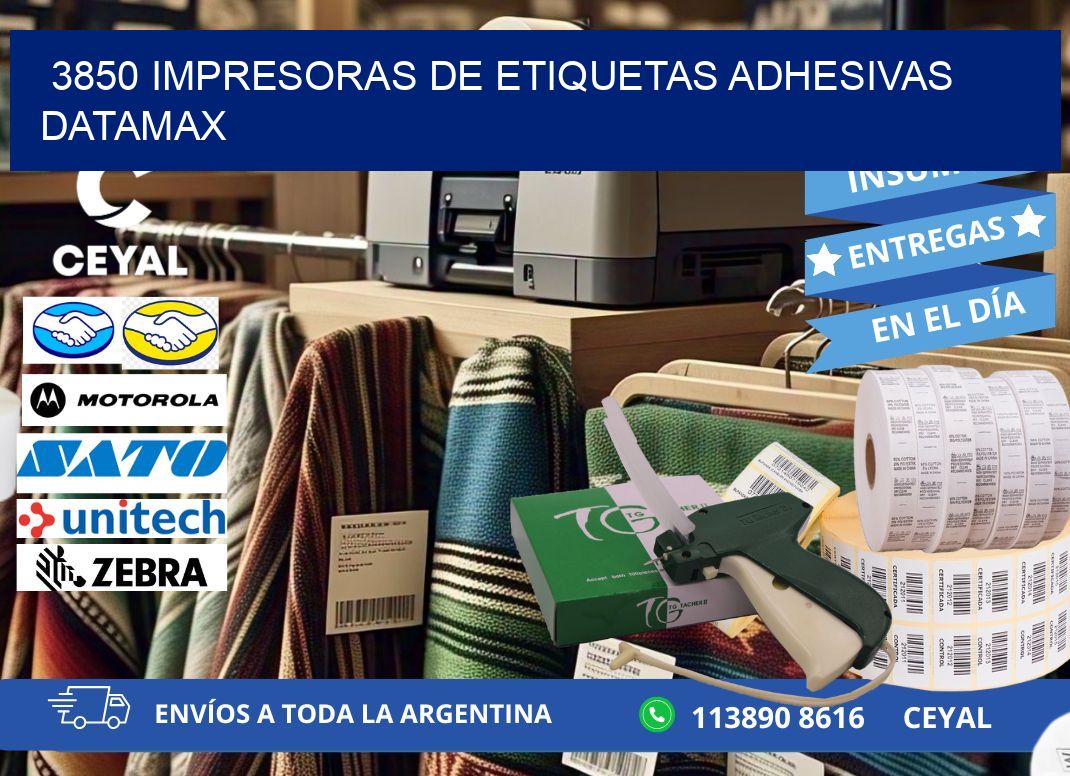 3850 impresoras de etiquetas adhesivas datamax