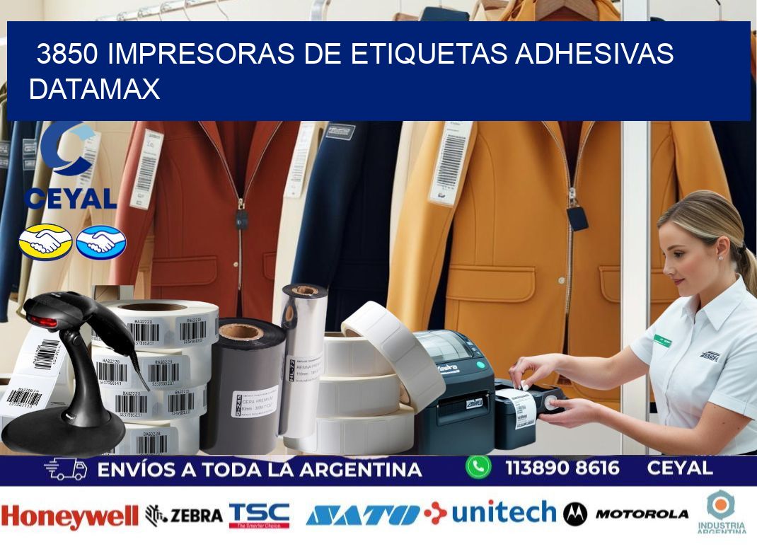 3850 impresoras de etiquetas adhesivas datamax