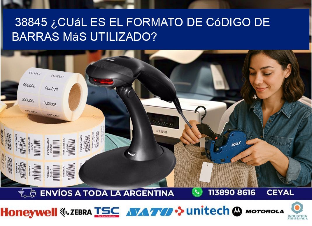 38845 ¿Cuál es el formato de código de barras más utilizado?
