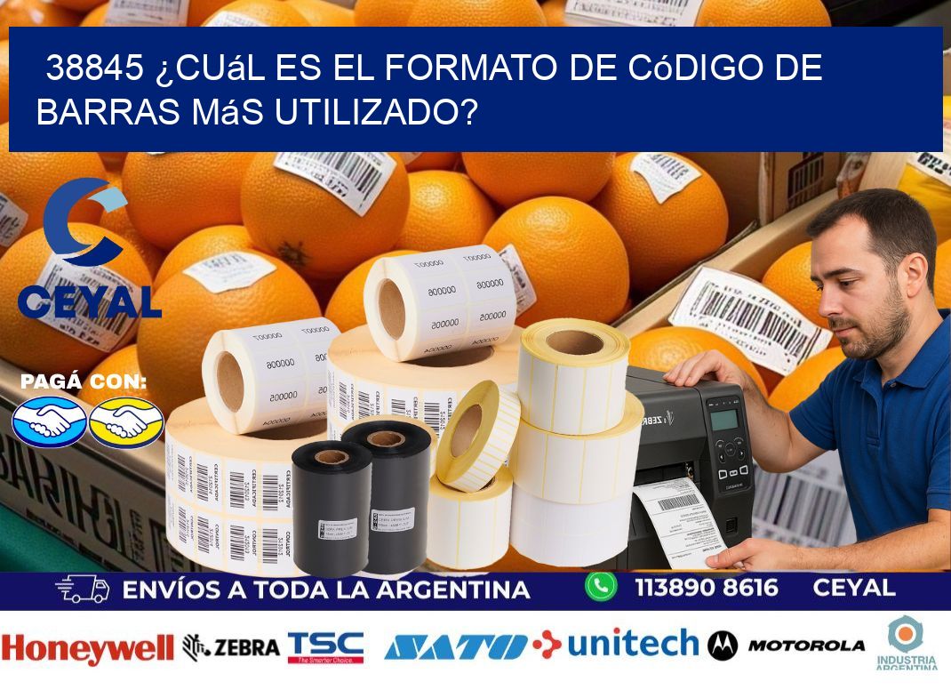 38845 ¿Cuál es el formato de código de barras más utilizado?