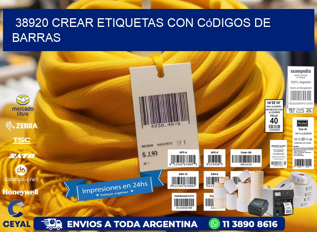 38920 Crear etiquetas con códigos de barras