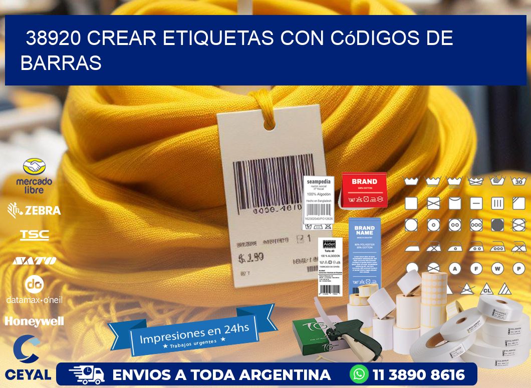 38920 Crear etiquetas con códigos de barras