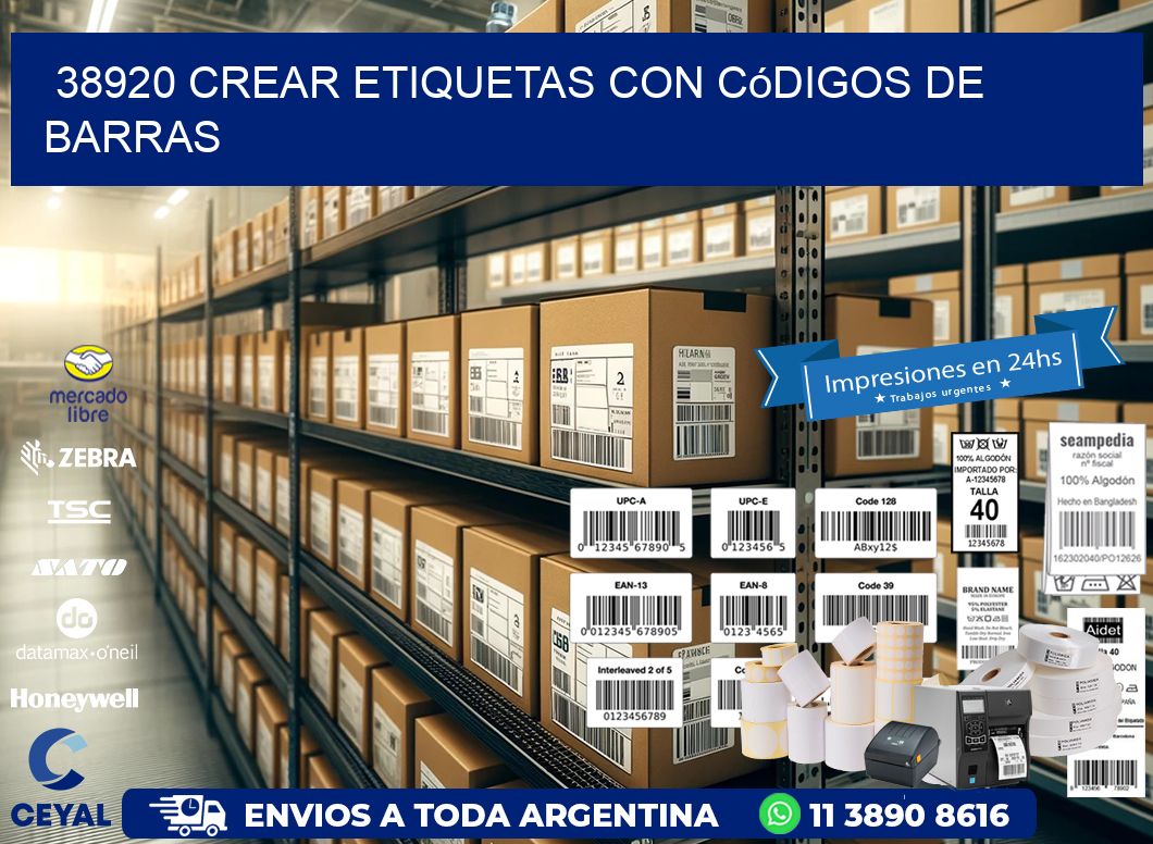 38920 Crear etiquetas con códigos de barras
