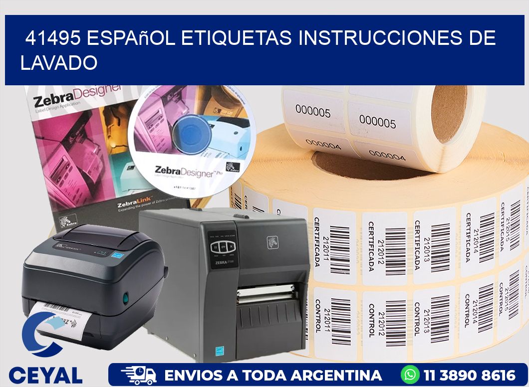 41495 español etiquetas instrucciones de lavado