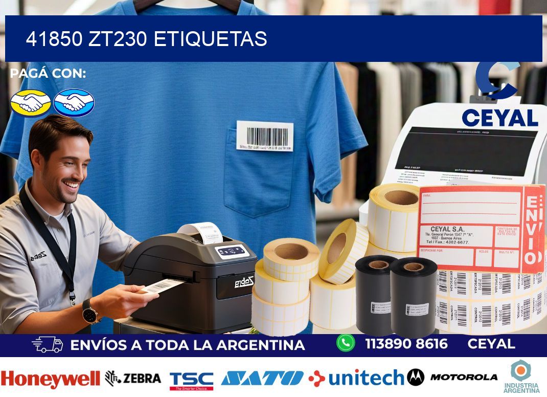 41850 ZT230 etiquetas