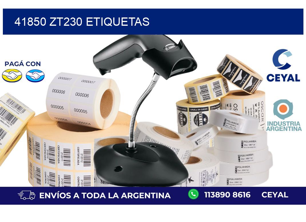 41850 ZT230 etiquetas